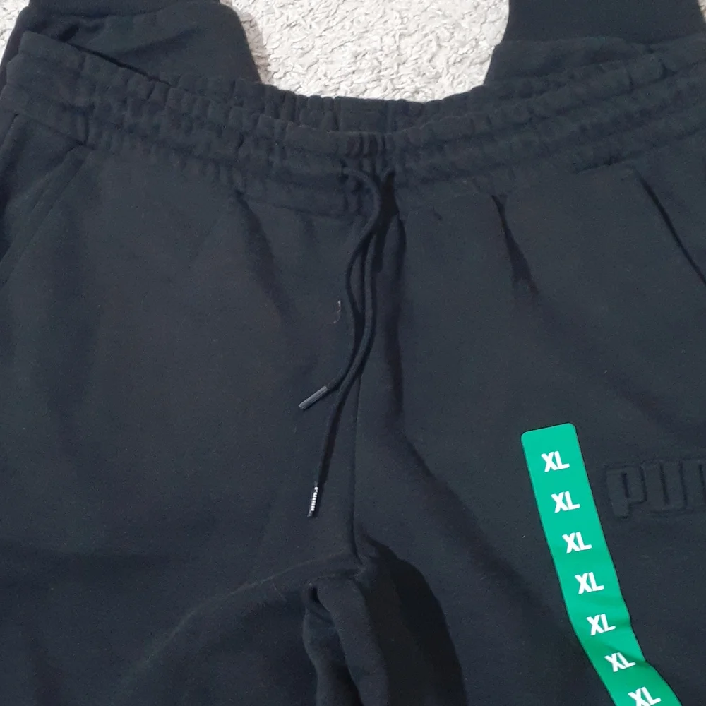 NWT Puma Drawstring Waist Sweatpants - Med., Large, XL - Black - Picture 3 of 5